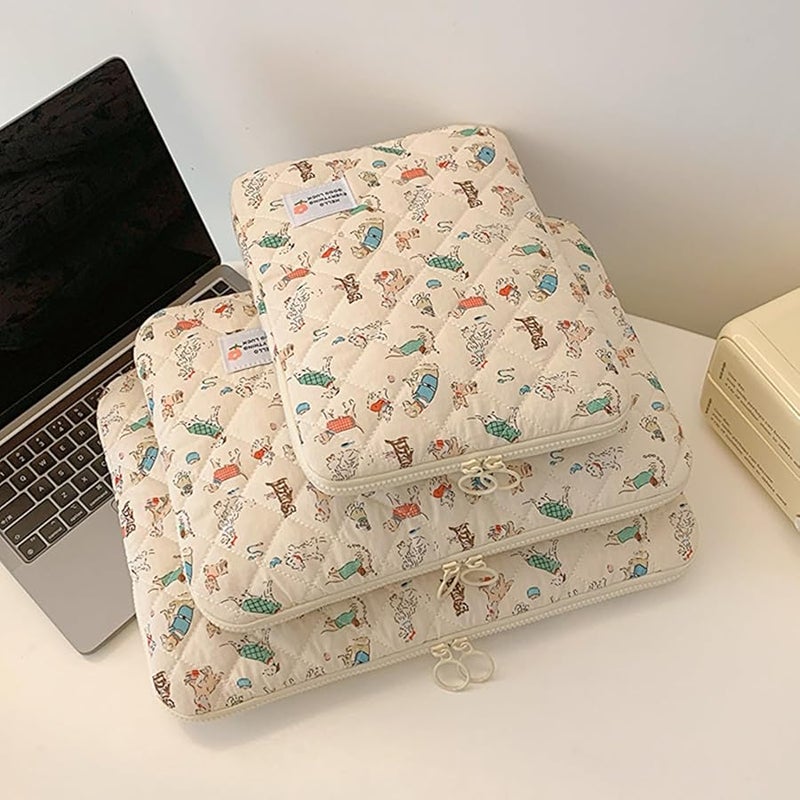 14 Inch Laptop Sleeve Floral Pattern Case Bag For Office Travel College Women - Image 5